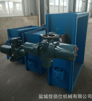 合金防腐脱硫风门双百叶式电动手动脱硫烟道调节或关断用管道风阀